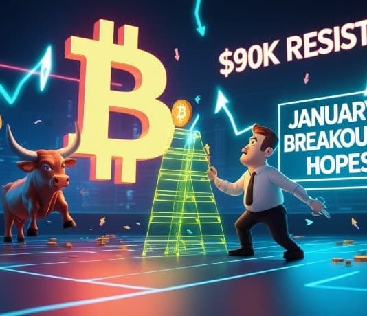 Bitcoin Worth Prediction: BTC Worth Stalls Under $90Okay Resistance Whereas Rising Trendline Retains Bullish Construction Intact