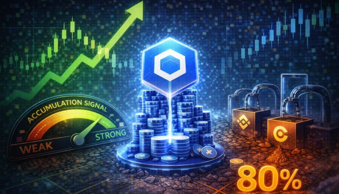 Chainlink Exhibits Robust Accumulation Sign: LINK Change Liquidity Dries Up