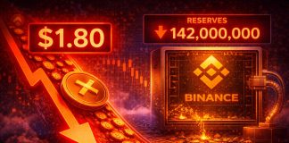 XRP Slides To $1.80 Whereas Binance Reserves Proceed To Decline