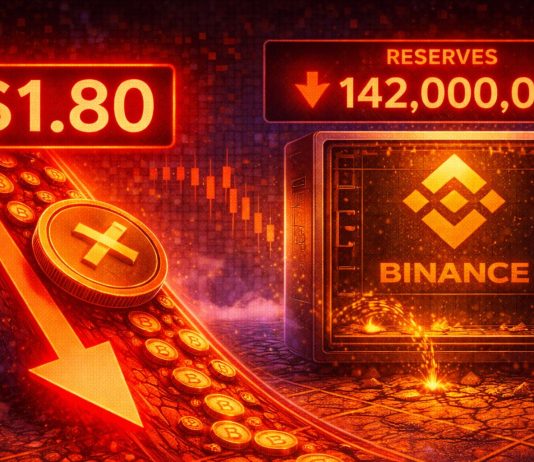 XRP Slides To $1.80 Whereas Binance Reserves Proceed To Decline