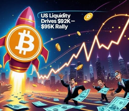 Bitcoin Value Prediction: BTC Value Breaks Multi-Month Trendline as US Market Liquidity Drives $92Okay–$95Okay Rally