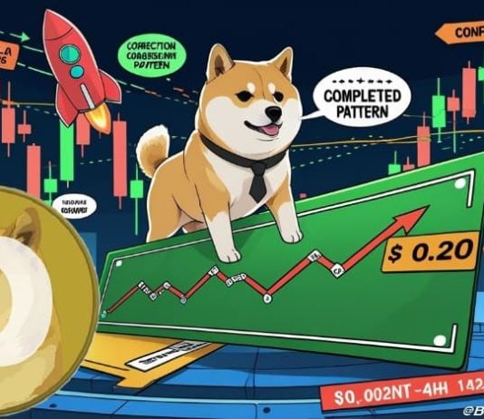Dogecoin (DOGE) Value Prediction: Bull Flag Emerges After Pennant as Momentum Builds Towards $0.20