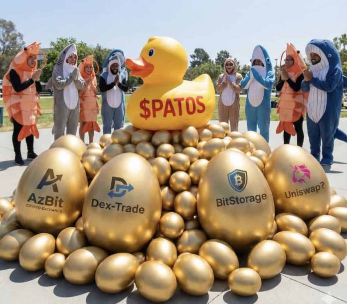 Patos Meme Coin Confirms Triple CEX Itemizing on AzBit, BitStorage, & Dex-Commerce; Ethereum Bridge Alerts Possible Uniswap Debut as Presale Momentum Builds