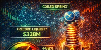 XRP Reveals “Coiled Spring” Setup As Community Liquidity Hits Report Ranges