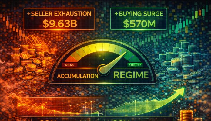 Bitcoin Enters Accumulation Regime: Market Supported By Vendor Exhaustion, Not Shopping for Surge