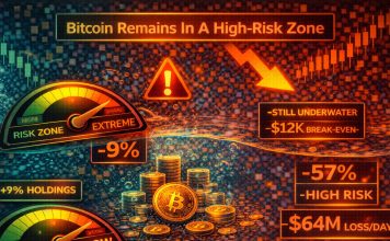 Bitcoin Stays In A Excessive-Danger Zone As Quick-Time period Holders Keep Underwater