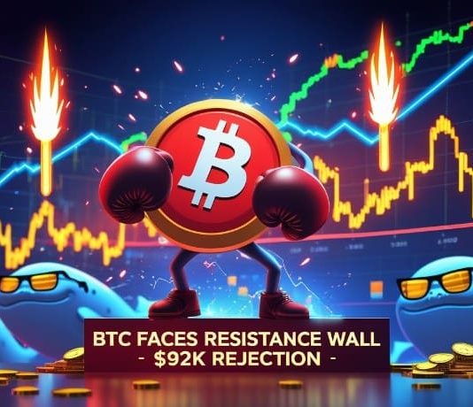 Bitcoin (BTC) Worth Prediction: $92Okay Rejection Persists as Whale Accumulation Alerts Pending Volatility