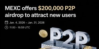 MEXC presents $200,00zero P2P airdrop to draw new customers MEXC presents $200,00zero P2P airdrop to draw new customers