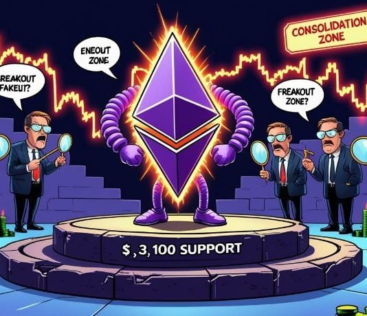 Ethereum Value Prediction: ETH Value Holds $3,100 as Inverse Head-and-Shoulders Setup Indicators Conditional Upside