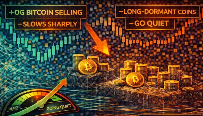 OG Bitcoin Promoting Slows Sharply: Lengthy-Dormant Cash Go Quiet