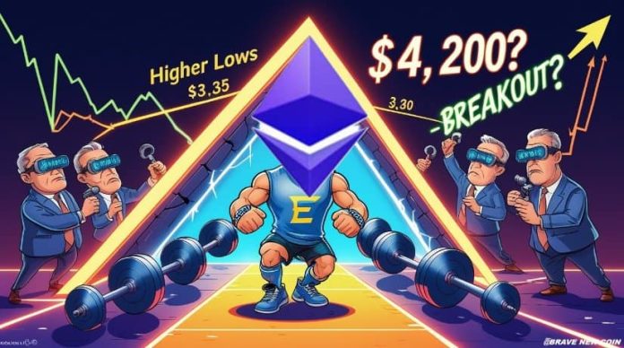 Ethereum (ETH) Worth Prediction: Ethereum Ascending Triangle Indicators Breakout Potential Towards $4,200