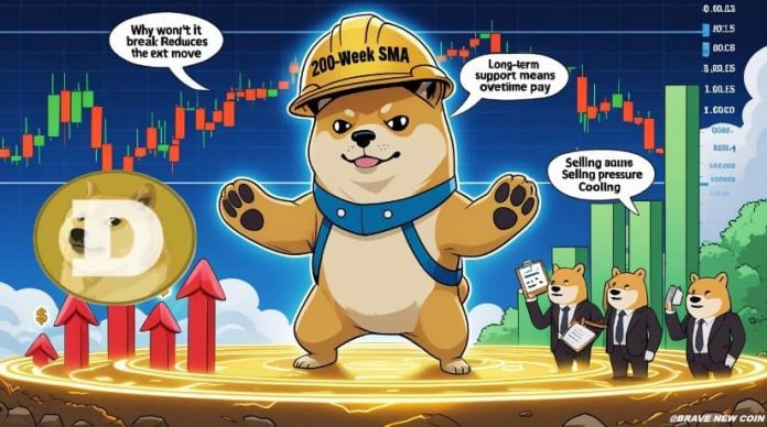 Dogecoin Value Prediction: DOGE Value Holds Essential 200-Week SMA as Lengthy-Time period Assist at $0.105