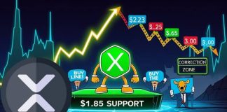 XRP Worth Prediction: XRP Holds $1.85 as Falling Wedge Hints at Gradual Restoration Towards $2.23–$3.00