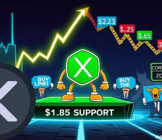 XRP Worth Prediction: XRP Holds $1.85 as Falling Wedge Hints at Gradual Restoration Towards $2.23–$3.00