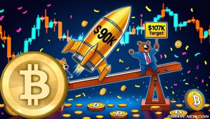 Bitcoin (BTC) Worth Prediction: Bitcoin Consolidation Close to $90Okay Aligns With $107Okay Technical Determination Zone