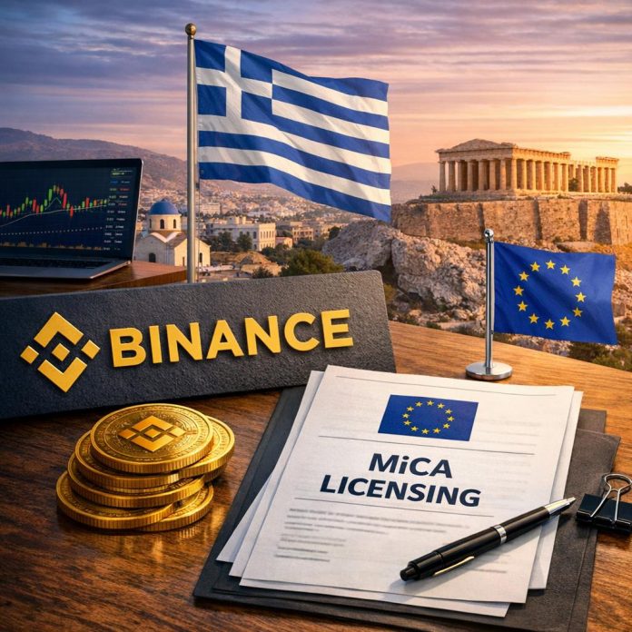 Binance Varieties New Firm In Greece, Strikes Ahead With MiCA Licensing