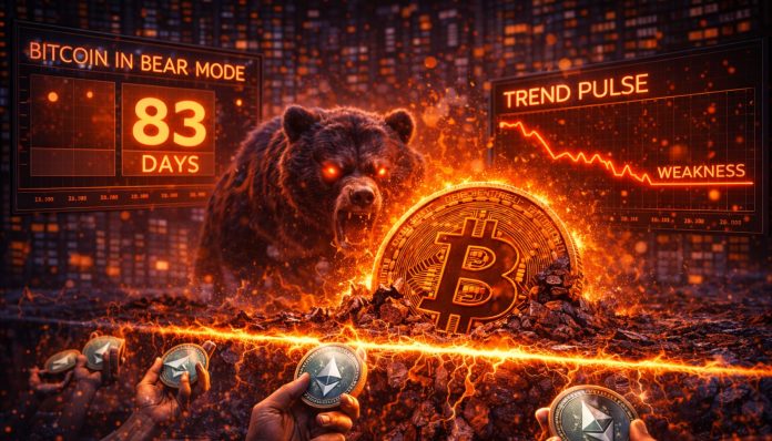 Bitcoin Caught In Bear Mode For 83 Days: Development Pulse Confirms Structural Weak spot