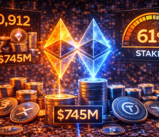 Bitmine Stakes Extra 250,912 Ethereum Value $745M – 61% Is Now Staked