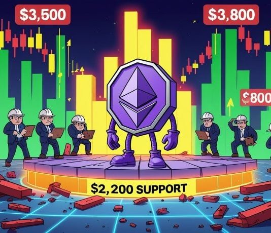 Ethereum (ETH) Worth Prediction: ETH Stabilizes Close to $2,200 Assist Amid Accumulation, Eyes $3,500–$3,800 Rebound Ethereum (ETH) Worth Prediction: ETH Stabilizes Close to $2,200 Assist Amid Accumulation, Eyes $3,500–$3,800 Rebound
