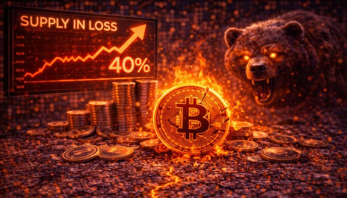 Bitcoin Bear Market Sign Emerges: Provide in Loss Rises Above 40%