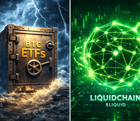 Institutional Fingers Maintain Agency: Bitcoin ETFs Take in Shock Whereas LiquidChain Defies Gravity