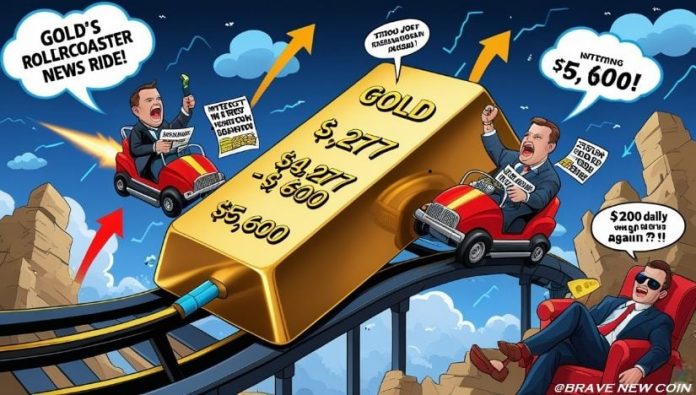 Gold (XAU/USD) Value Prediction: Gold Volatility Surges as Information Occasions Determine Breakout Towards $5,600 or Drop to $4,277