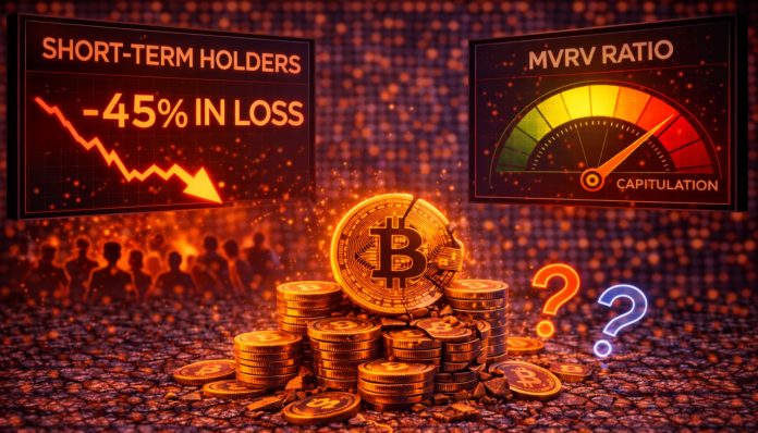 Bitcoin Brief-Time period Holders Deep In Loss: MVRV Indicators Capitulation Part