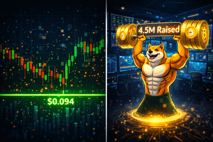 Dogecoin Stabilizes Round $0.094 as Whale Accumulation Soars and $MAXI’s Presale Surges
