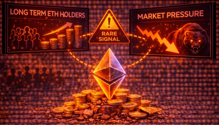 Lengthy-Time period Ethereum Holders Develop Positions Whereas Market Faces Strain: Uncommon Sign Emerges Lengthy-Time period Ethereum Holders Develop Positions Whereas Market Faces Strain: Uncommon Sign Emerges