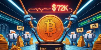 Bitcoin (BTC) Value Prediction: BTC Compresses Under $69Ok as Leverage Construct-Up Alerts Potential Breakout