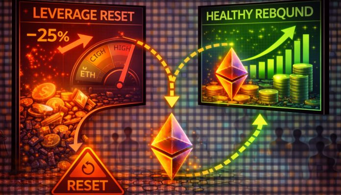 Ethereum’s Leverage Reset Clears The Path For A Wholesome Rebound – Analyst