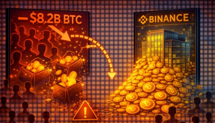 The Nice Bitcoin Handover: $8.2 Billion BTC Swamps Binance As Retail Momentum Fades