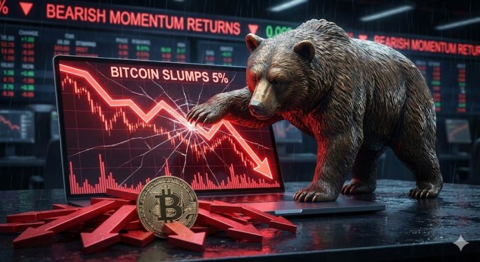 Bitcoin Value Slumps 5%, Bearish Momentum Returns With Power