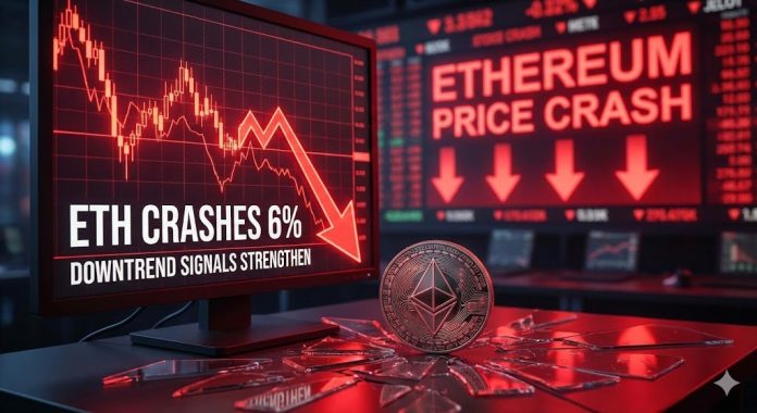 Ethereum Value Crashes 6%, Downtrend Indicators Strengthen Sharply