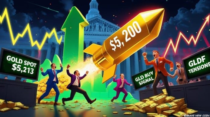 Gold (XAS/USD) Value Prediction: Gold Hits $5,200 as Commerce Tensions Roil Markets—GLD Alerts Additional Upside
