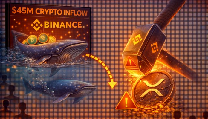 The $45 Million Crypto Hammer: Whale Influx To Binance Threatens To Shatter XRP’s Restoration