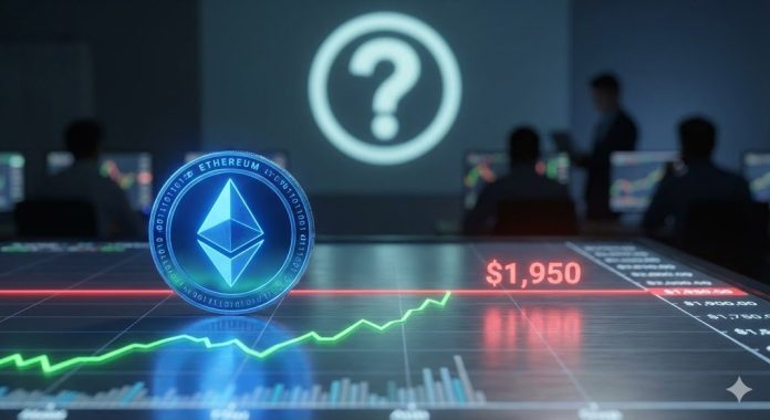 Ethereum Value Rebound Pauses at $1,950, Merchants Eye Subsequent Transfer