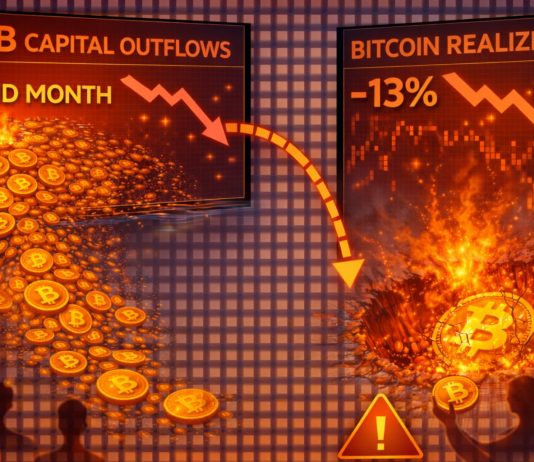 The $33 Billion Drain: Bitcoin Realized Cap Craters as Capital Abandons the Community for a Second Month