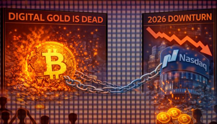 Digital Gold Is Useless: The Institutional Structure Binding Bitcoin To The Nasdaq In The 2026 Downturn