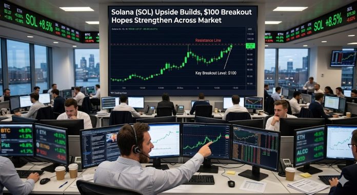 Solana (SOL) Upside Builds, $100 Breakout Hopes Strengthen Throughout Market Solana (SOL) Upside Builds, $100 Breakout Hopes Strengthen Throughout Market