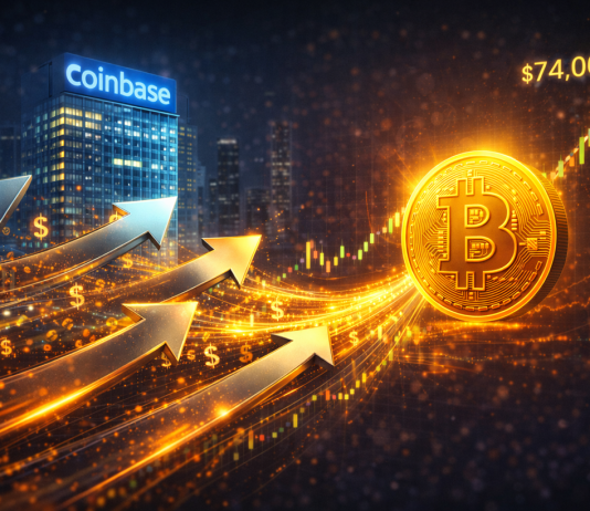 Bitcoin Surge To $74,000 Fueled By US Establishments, Coinbase Premium Indicators