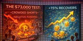 The $73,000 Take a look at: Crowded Shorts And Detrimental Funding Fueled Bitcoin’s 15% Restoration