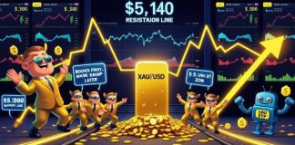 Gold (XAU/USD) Value Prediction: Analysts Eye $5,140 Rebound Earlier than Potential Drop to $4,800 as IAU Holds Bullish Bias