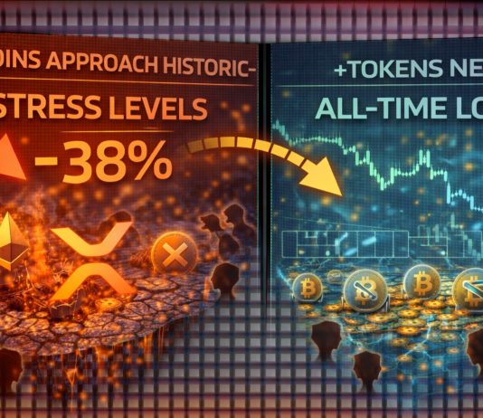 Altcoins Method Historic Stress Ranges as 38% of Tokens Close to All-Time Lows