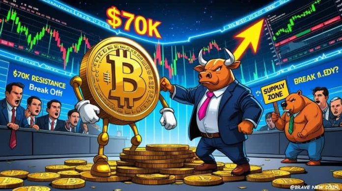 Bitcoin (BTC) Value Prediction: BTC Assessments $70Ok as US-Iran Conflict Narrative Shifts—Can IBIT Momentum Gasoline a $73Ok Breakout?