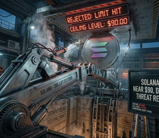 Solana (SOL) Rejected Close to $90, Downtrend Risk Reappears