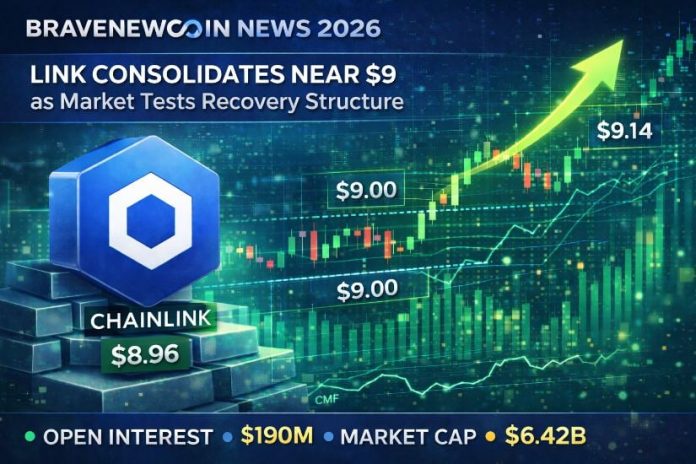 Chainlink Worth Outlook: LINK Consolidates Close to $9 As Market Checks Restoration Construction