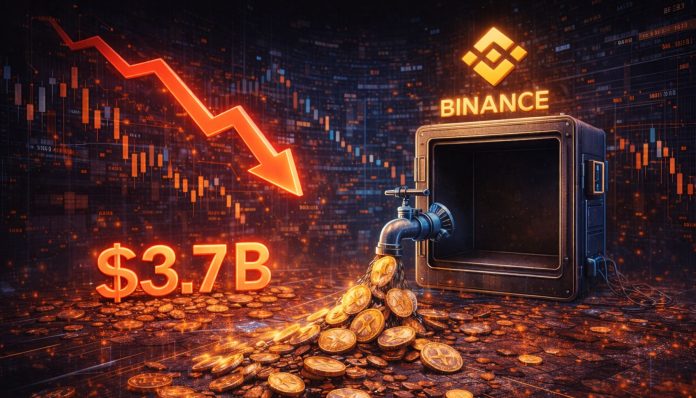 XRP Reserves On Binance Drop To Lowest Degree Since April 2025 – A $3.7B Drain