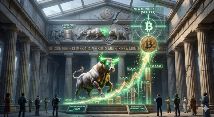 Bitcoin Worth Climbs Once more — Bulls Goal for New Month-to-month Excessive