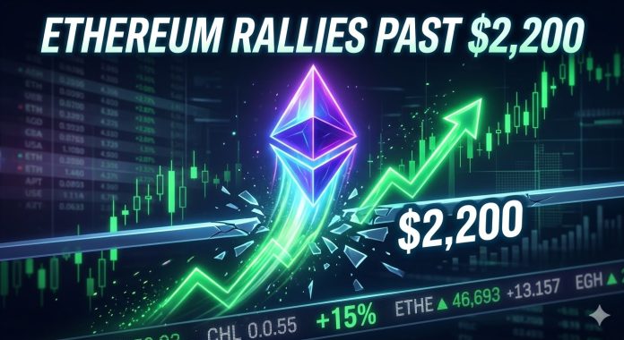 Ethereum Value Rockets Above $2,200 as Bulls Tighten Market Management